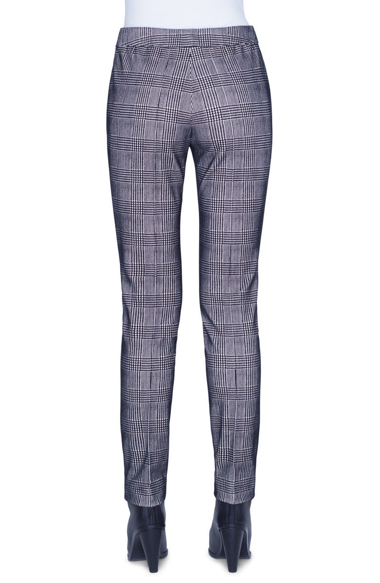 Akris punto Mara Glen Plaid Flocked Jersey Pants, Alternate, color, 