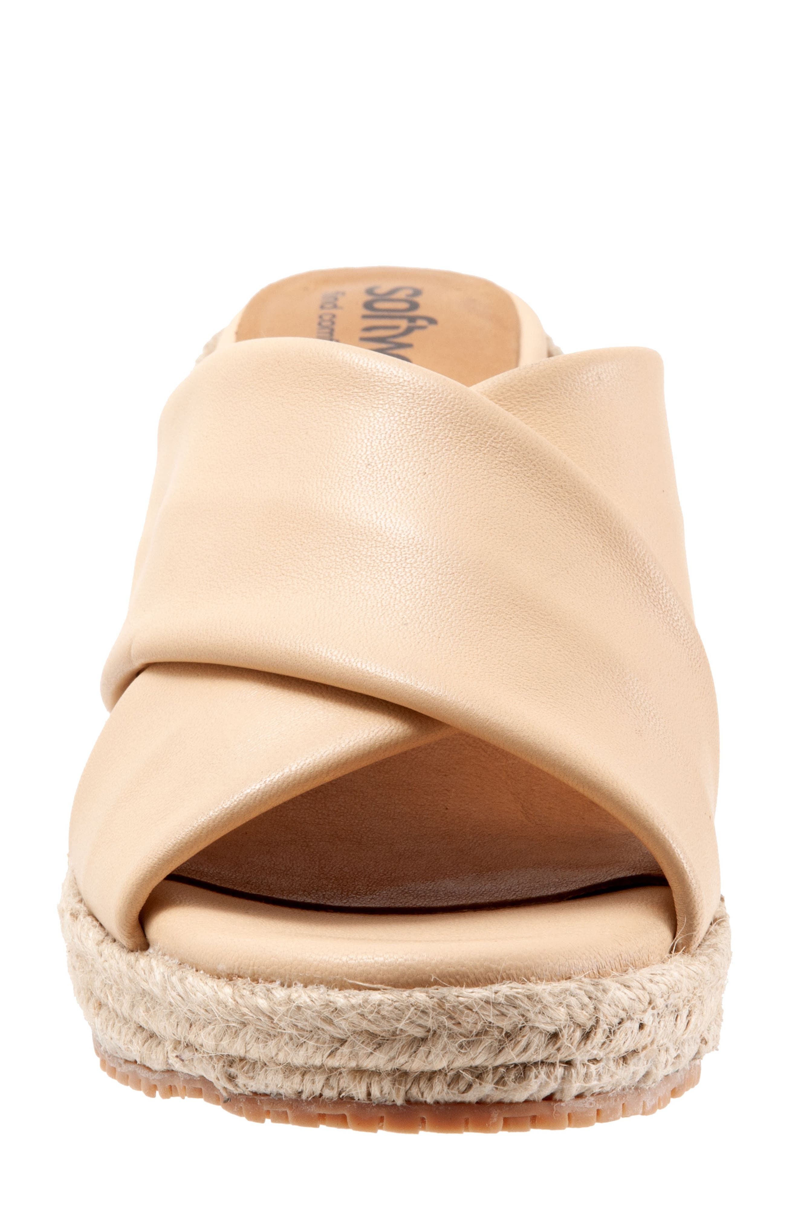 Halsey Cross Strap Espadrille Wedge Sandal, Alternate, color, IVORY