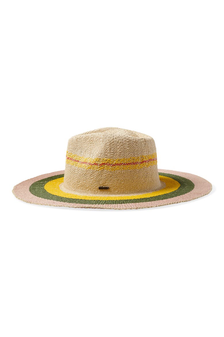 Pauma Straw Fedora, Alternate, color, NATURAL/SOFT PINK/OLIVE/YELLOW