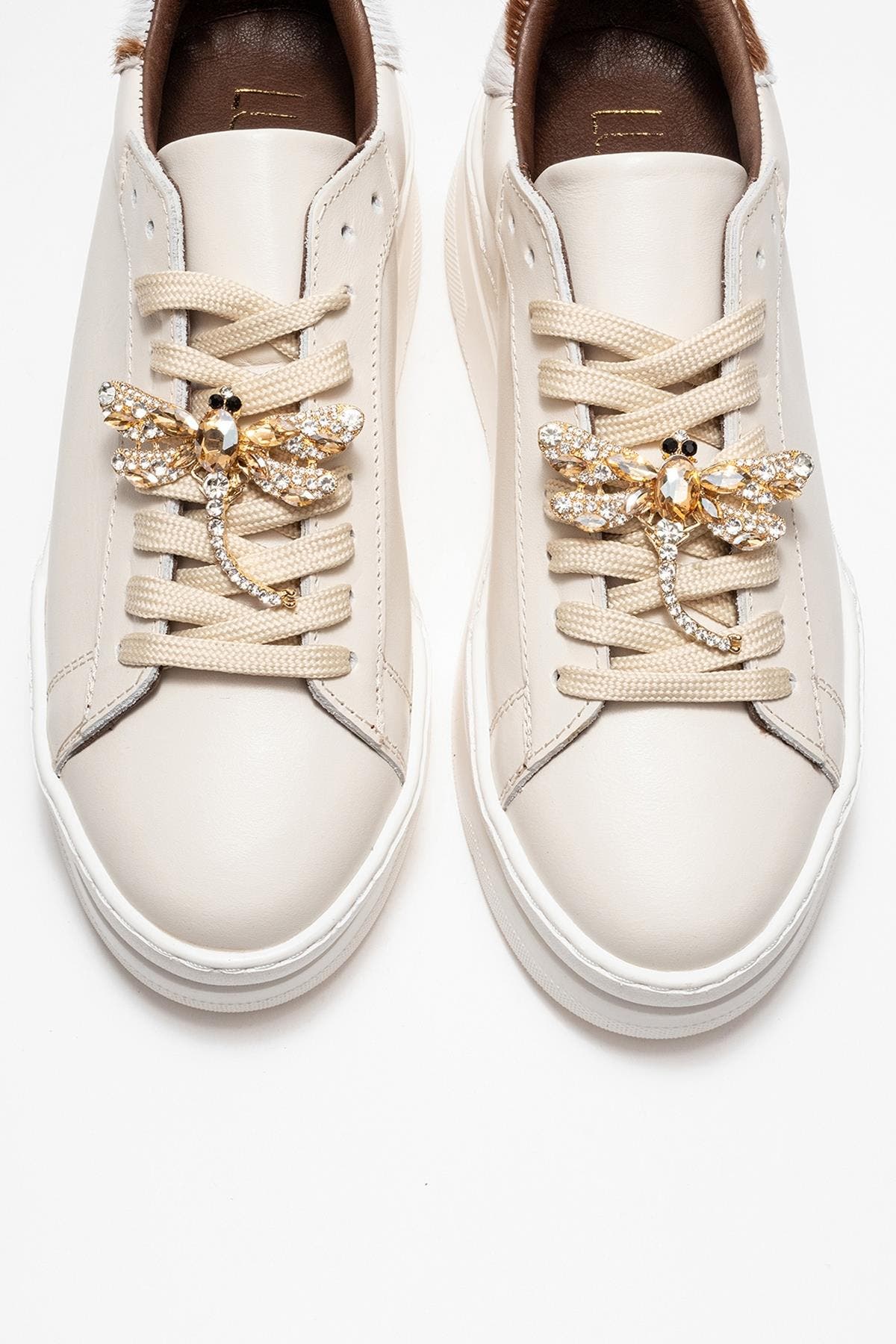 Laren Leather Buckle Sneakers, Alternate, color, Beige Leather