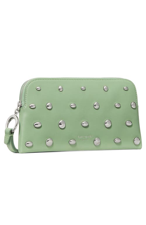 Kate Spade New York Halo Studded Fine Grain Leather Wristlet