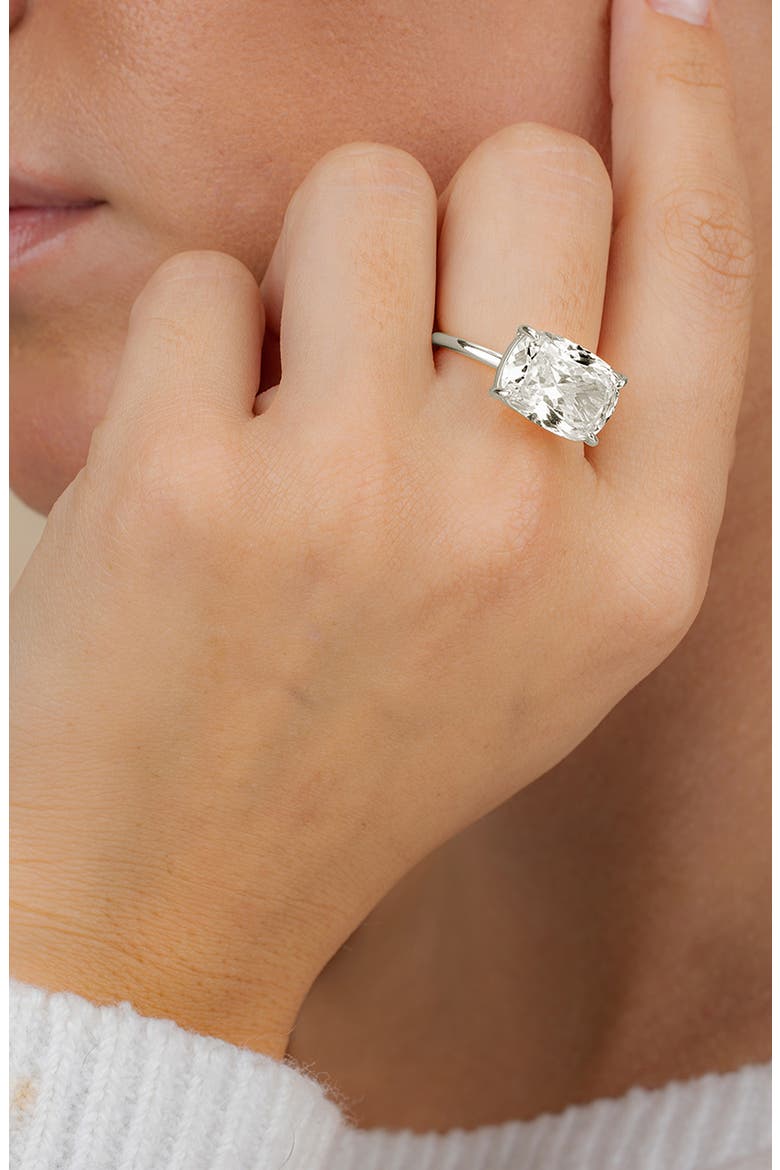 East West Cubic Zirconia Ring, Alternate, color, SILVER