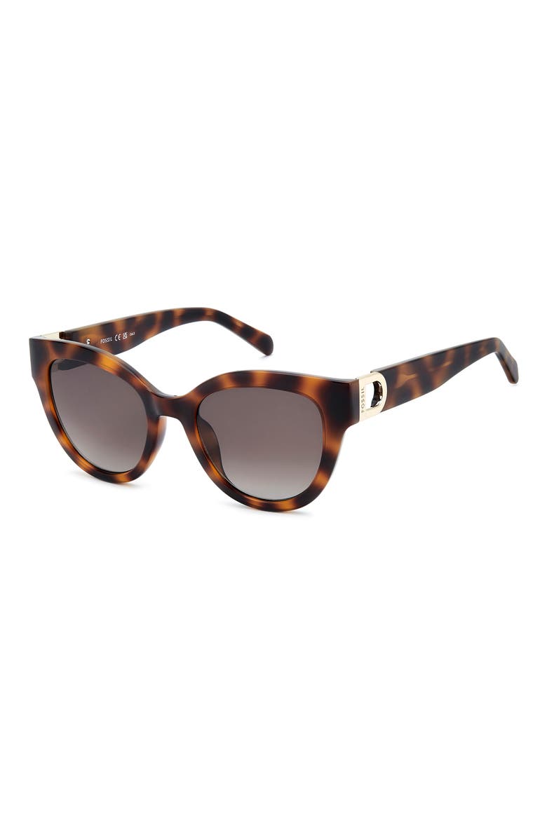 52mm Cat Eye Sunglasses, Alternate, color, HAVANA HONEY/ BROWN SF