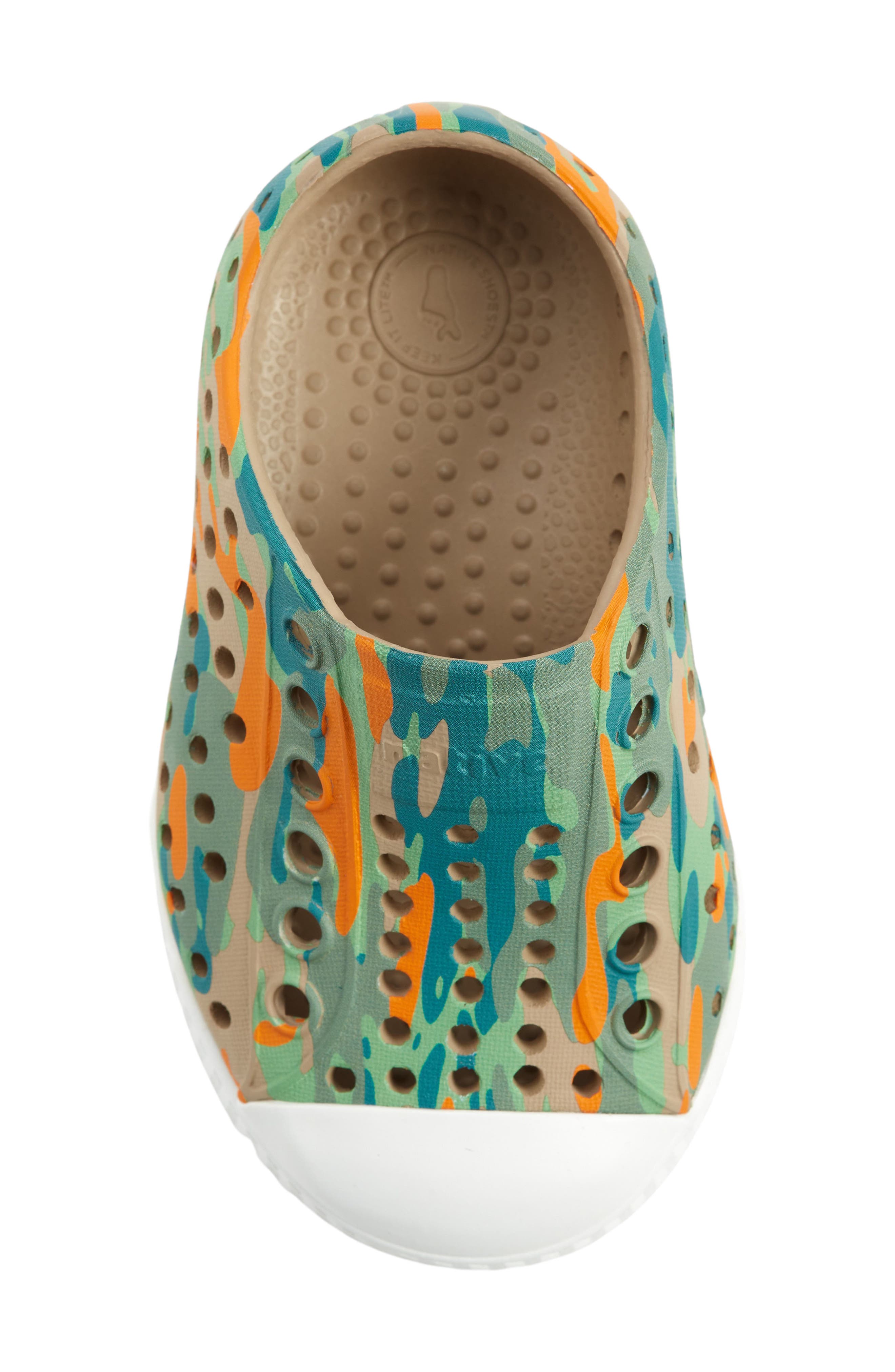 Native Shoes Jefferson Water Friendly Perforated Slip-On, Alternate, color, Flxtn/Shlwht/Cityeucamo