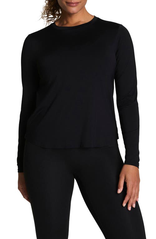 Spanx ® Get Moving Long Sleeve Top In Black