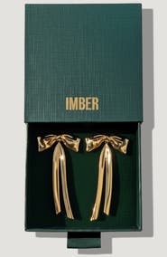 IMBER Bow Statement Drop Earrings