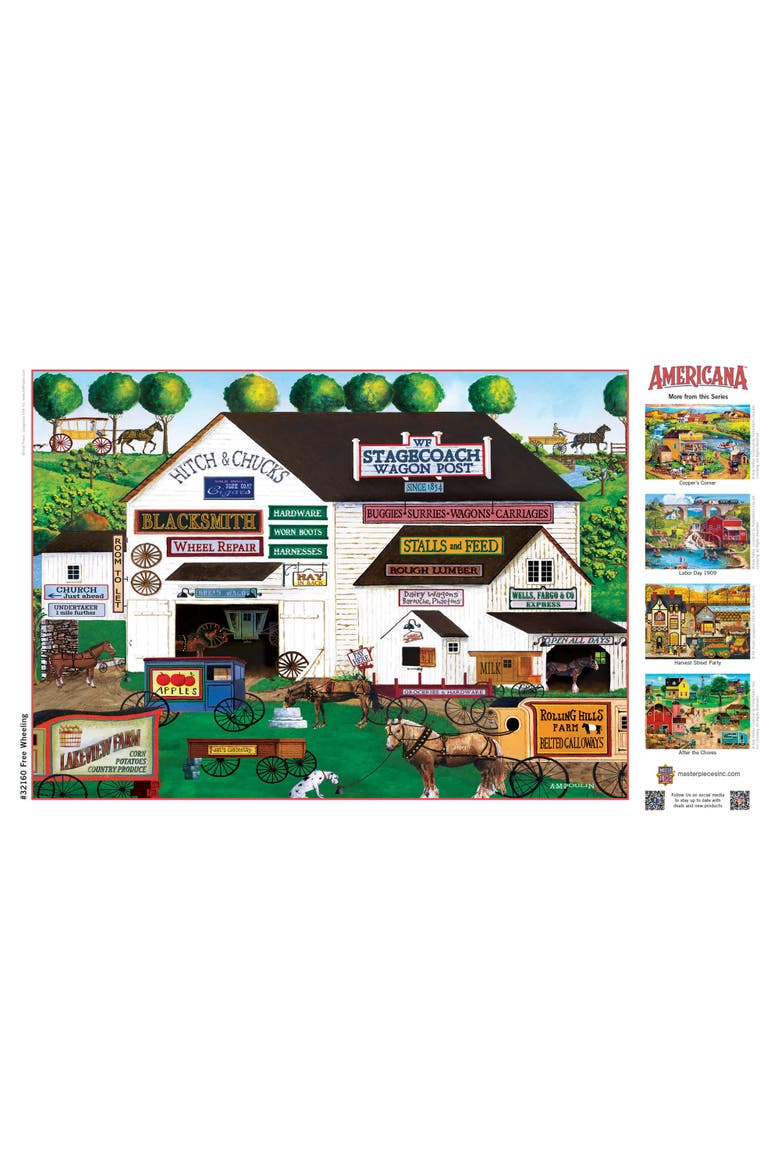 Free Wheeling 500 Piece Jigsaw Puzzle, Alternate, color, Multicolor