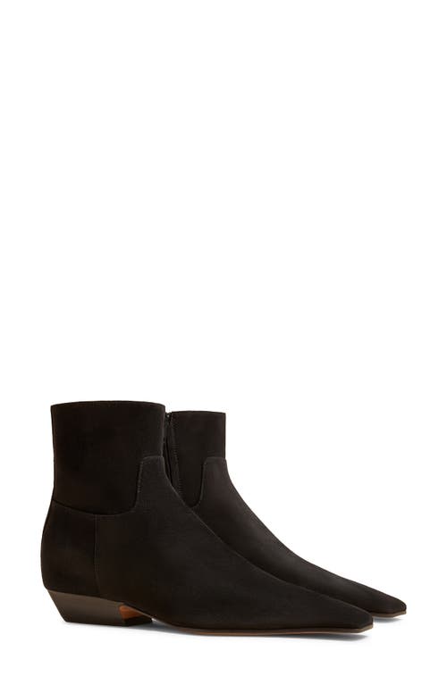 Shop Khaite Marfa Classic Flat Bootie In Black