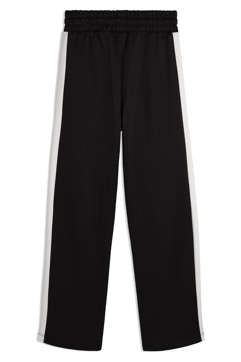 Kids' T7 Foundations Straight Leg Piqué Track Pants, Alternate, color, BLACK