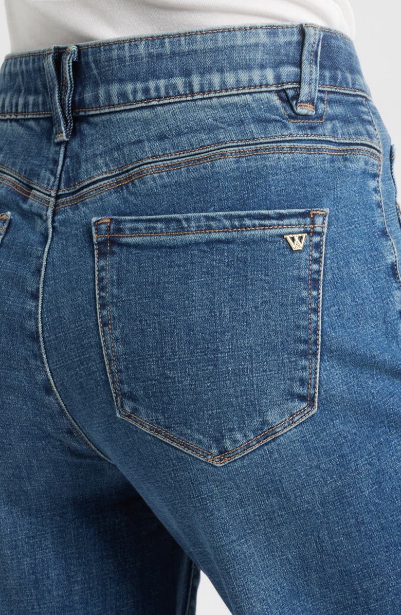 Wit & Wisdom Gracie 'Ab'Solution Skyrise Wide Leg Jeans, Alternate, color, Mid Blue