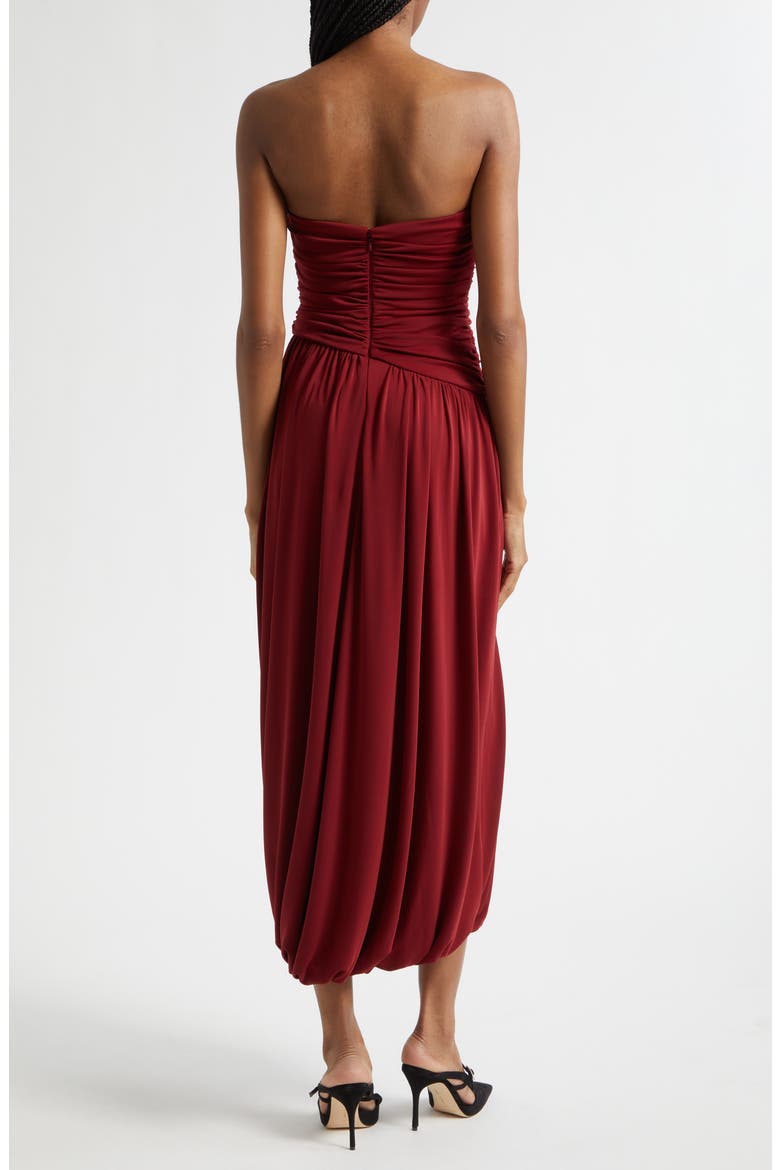 Rosine Strapless Dress, Alternate, color, BERRYWINE