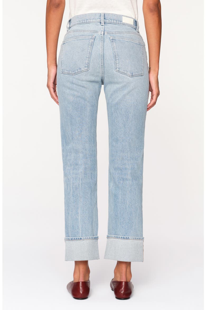 Patti High Waist Ankle Straight Leg Jeans, Alternate, color, ARUBA CUFFED VINTAGE