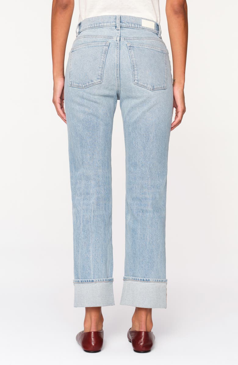 DL1961 Patti High Waist Ankle Straight Leg Jeans, Alternate, color, Aruba Cuffed Vintage