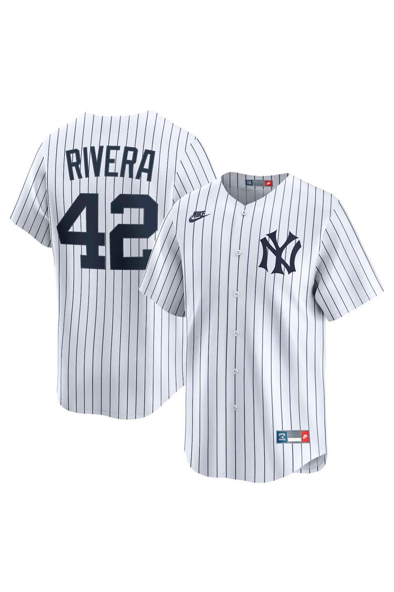 Men's Nike Mariano Rivera White New York Yankees Throwback Cooperstown Collection Limited Jersey, Main, color, White