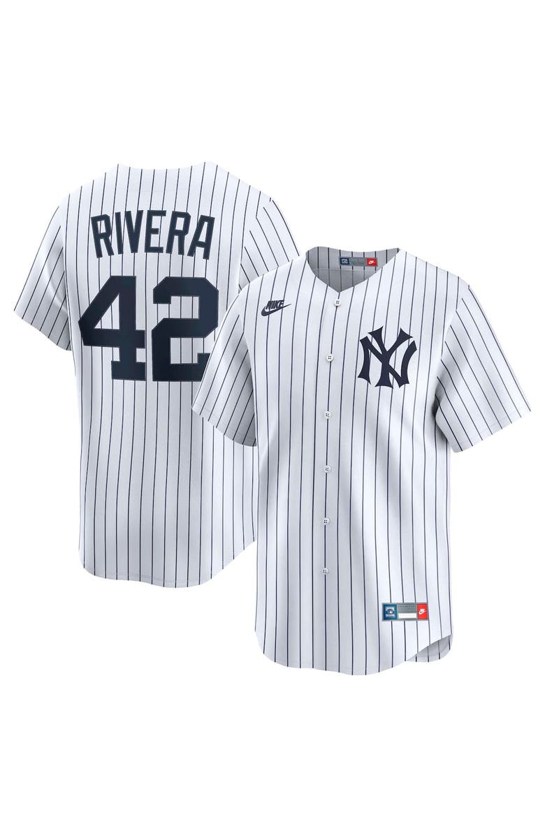 Nike Men's Nike Mariano Rivera White New York Yankees Throwback Cooperstown Collection Limited Jersey, Main, color, White