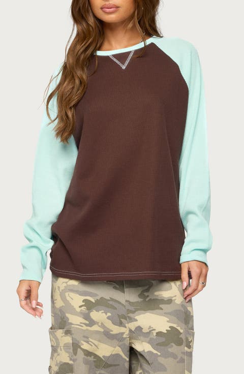 Me Time Oversize Waffle Knit Top