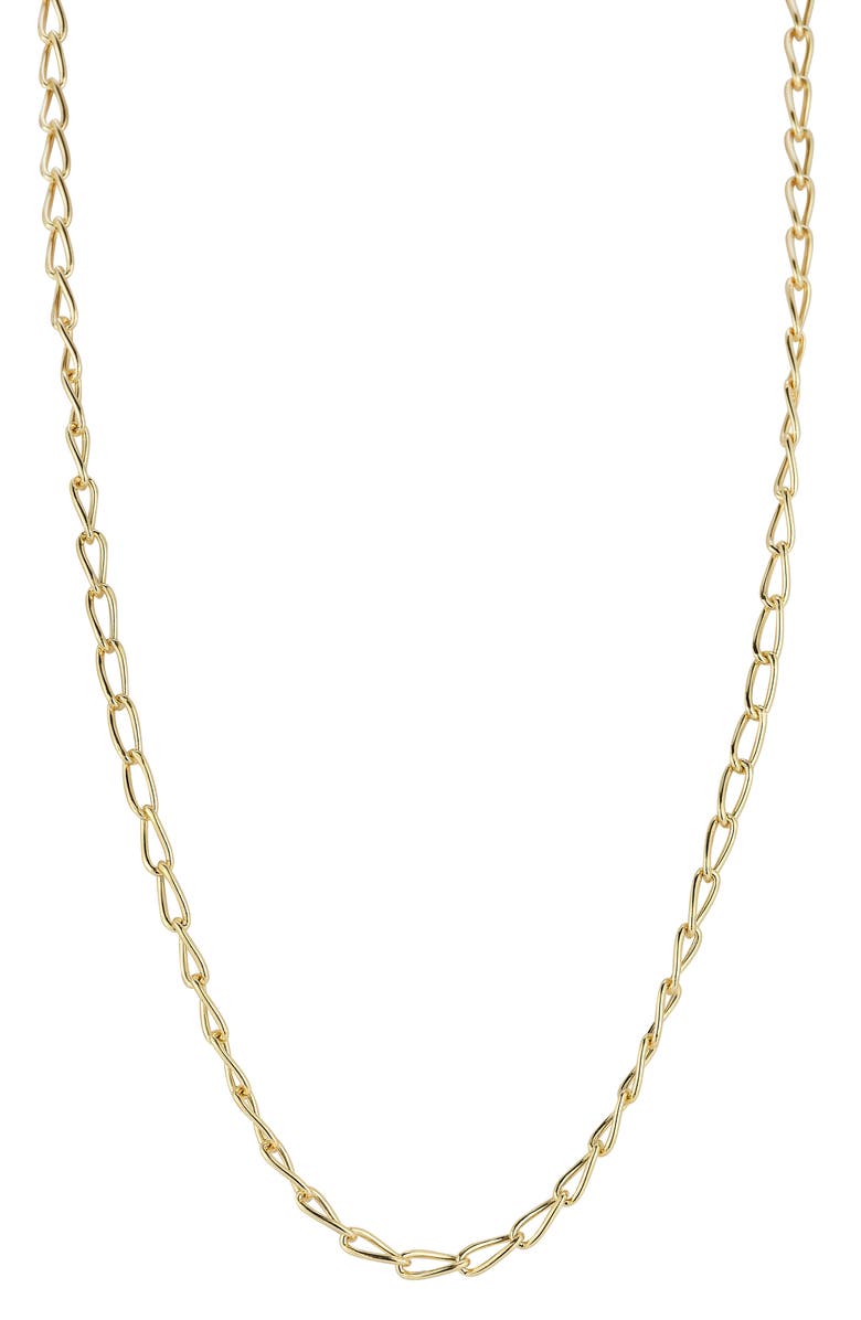 Ember Fine Jewelry 14K Gold Oval Link Necklace, Main, color, Gold