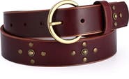 OLD TREND Gia Genuine Leather Studded Vintage Inspired Belt