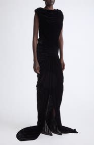 Rick Owens Velvet Strutter Gown