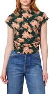 Scotch & Soda Floral Dolman Funnel Neck Knit Top