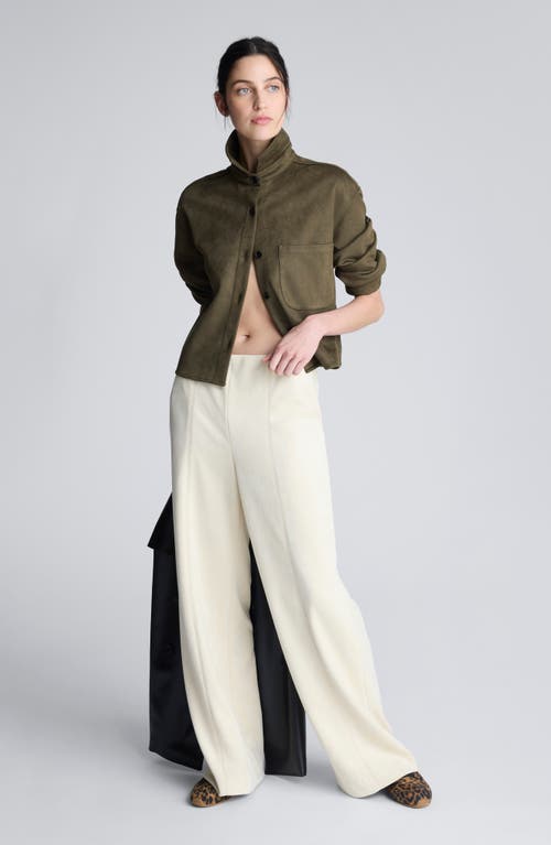 Kenneth Cole Hollywood Faux Suede Pants In White