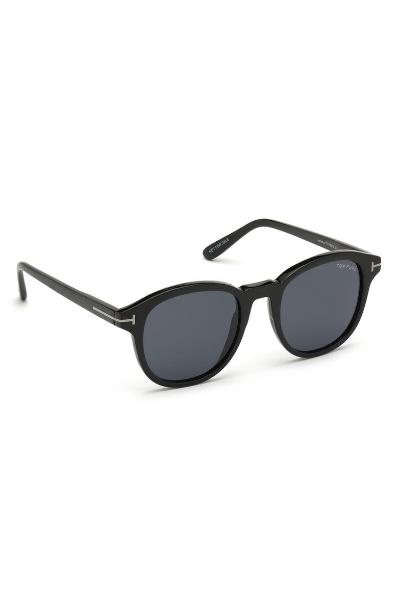 TOM FORD 50mm Round Sunglasses, Alternate, color, 