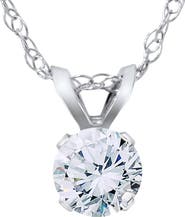 Bliss Diamond VS 3/8ct Diamond Solitaire Pendant 14K Gold