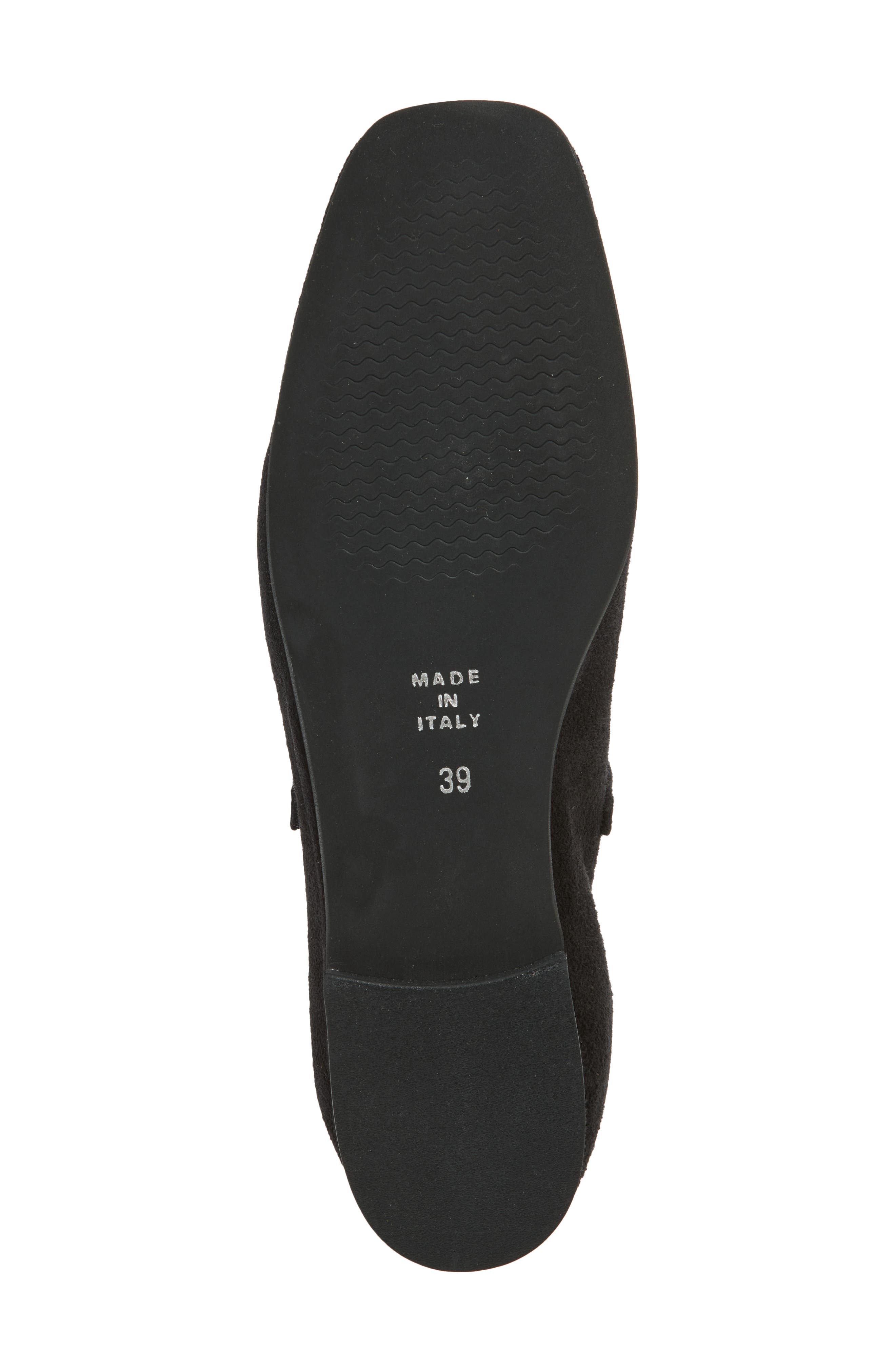 Millie Leather Mary Jane Flat, Alternate, color, BLACK SUEDE