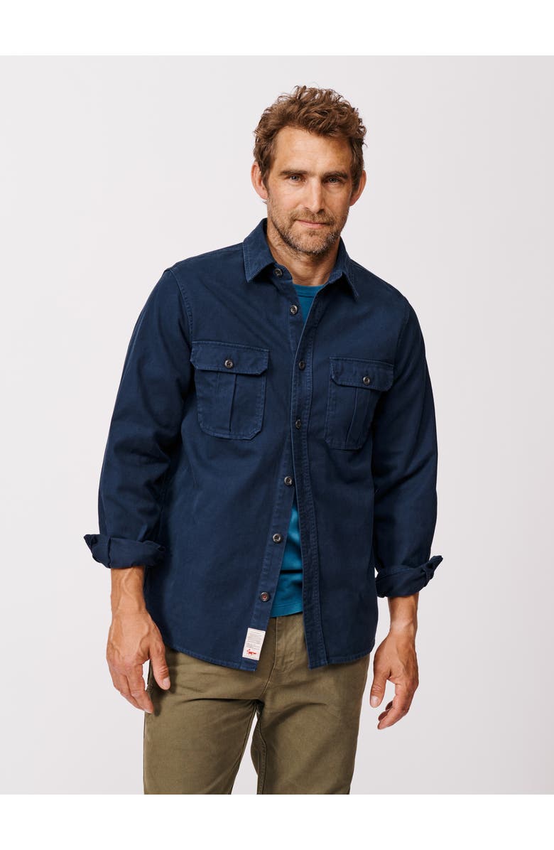 Aubin Dovedale Overshirt, Main, color, Navy