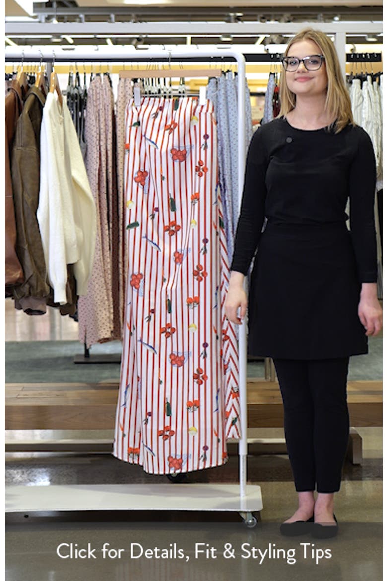Soph Picnic Print Strapless Maxi Dress video