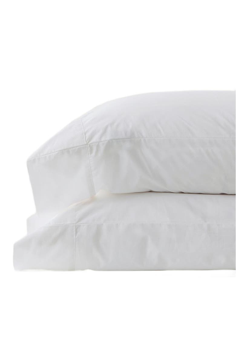 Pact Organic Cotton Organic Cool-Air Percale Pillowcase 2-Pack, Main, color, White
