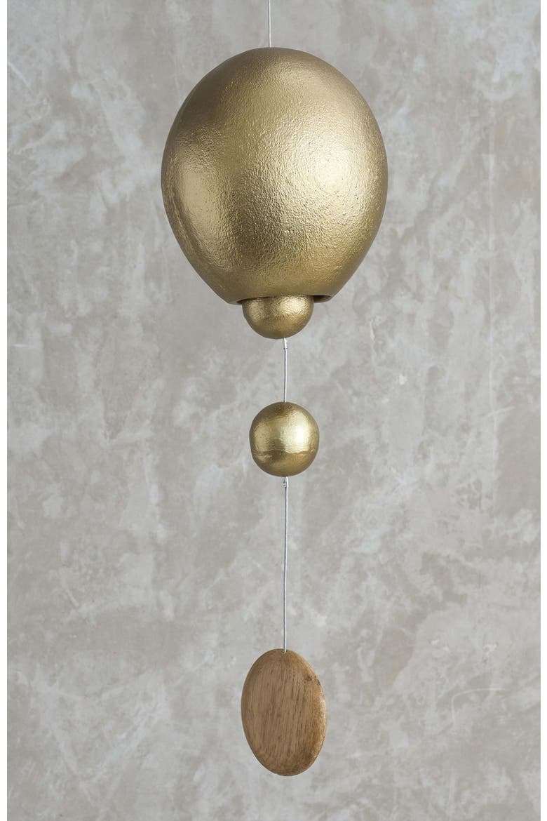 Stinson Antique Brass Hanging Bell Ovoid, Main, color, Gold