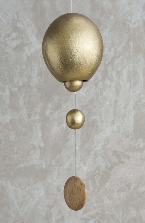 Stinson Antique Brass Hanging Bell Ovoid