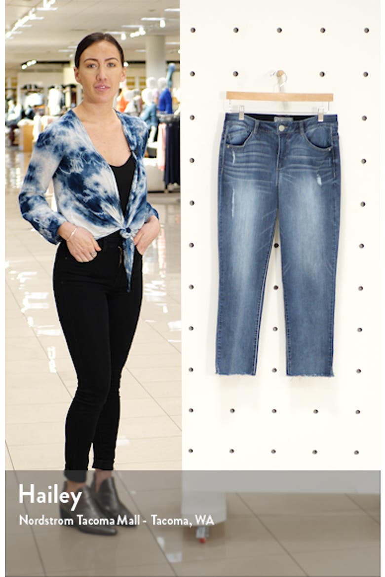 Luxe Touch Ab-Solution High Waist Vintage Skinny Crop Jeans (Nordstrom Exclusive) video