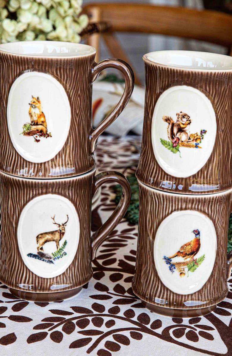 Juliska Forest Walk Stag Mug, Alternate, color, Cafe Au Lait