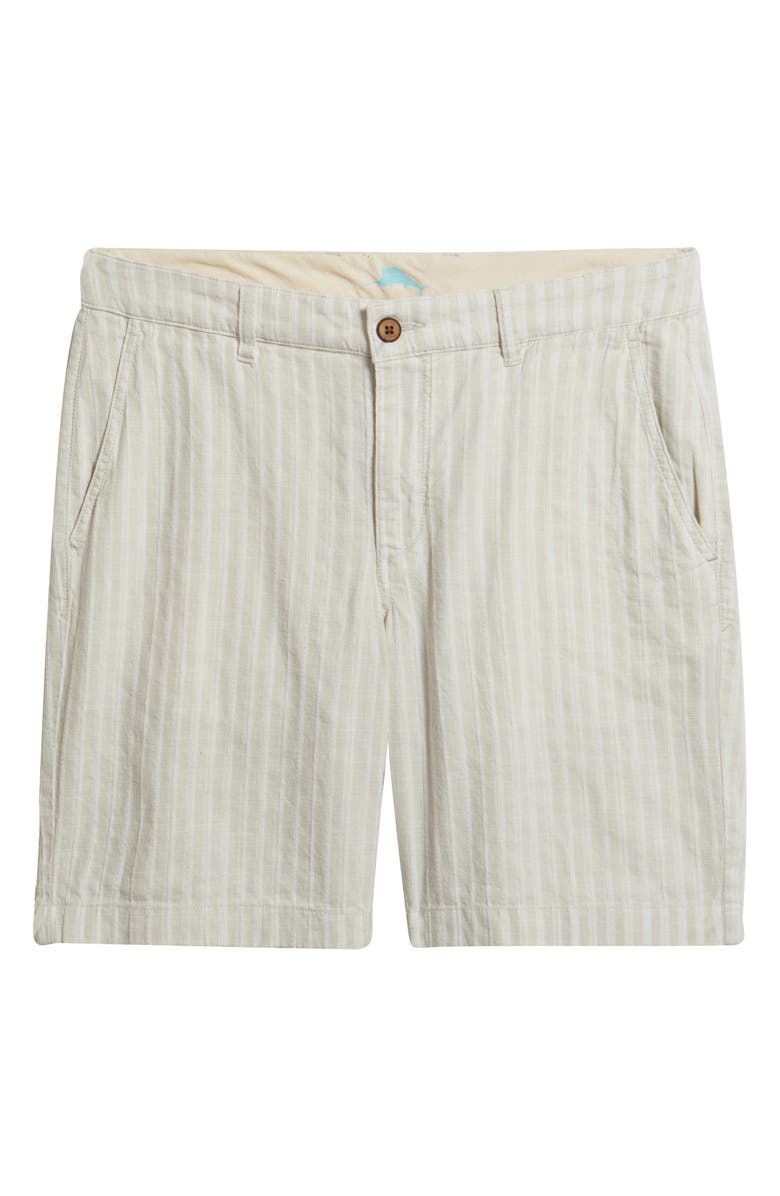Tommy Bahama Stripe Cotton Blend Chino Shorts, Alternate, color, Spray