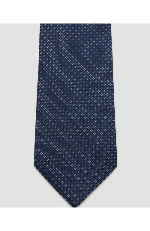 Mango Silk Blend Tie In Gray