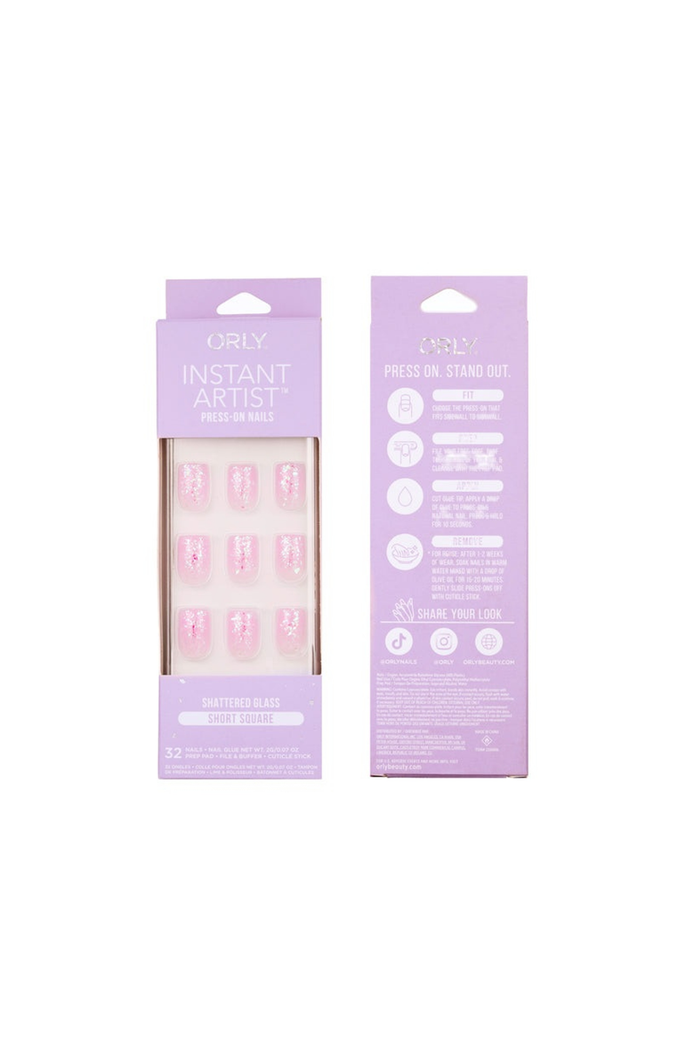 Shattered Glass Effect Press-On Nails, Alternate, color, None