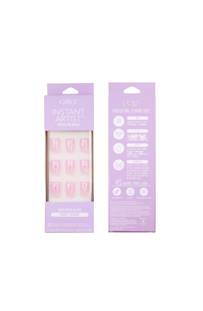 ORLY Shattered Glass Effect Press-On Nails, Alternate, color, NO COLOR