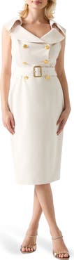 Marciano Jasmine Belted Sleeveless Blazer Dress