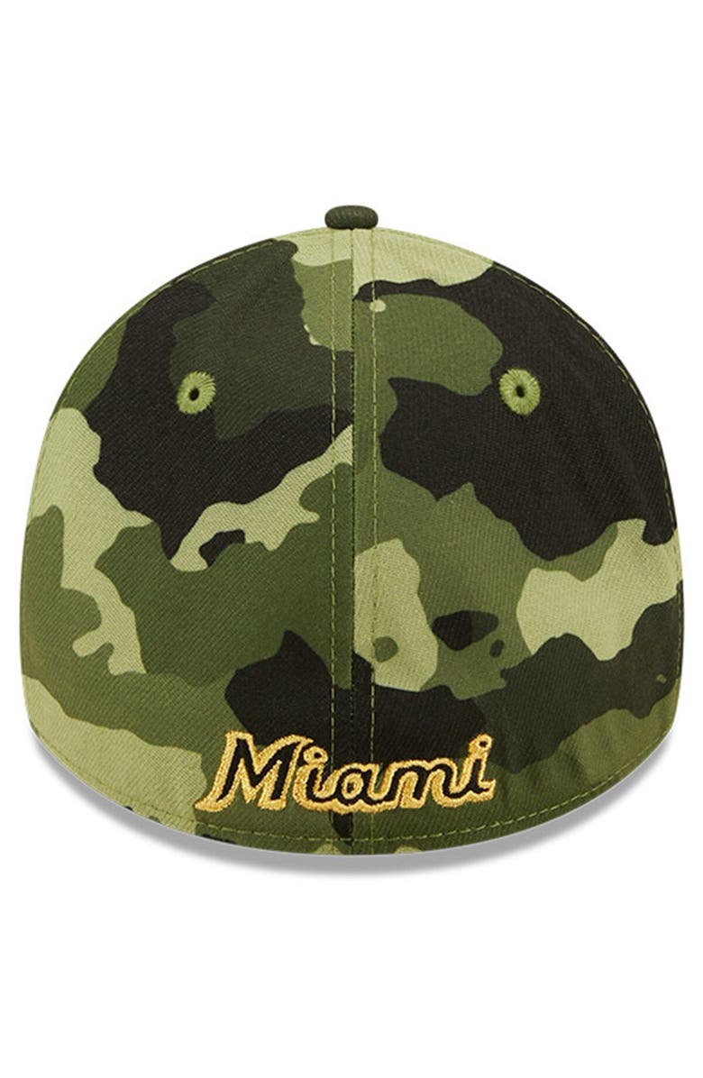 New Era Men's New Era Camo Miami Marlins 2022 Armed Forces Day 39THIRTY Flex Hat, Alternate, color, Camo