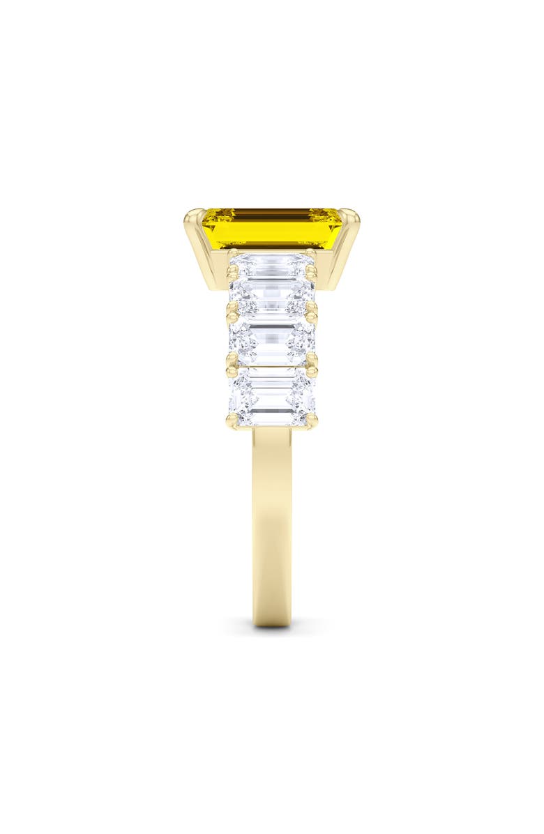 HauteCarat Floating Yellow Lab Grown Diamond Open Ring, Alternate, color, Yellow Gold