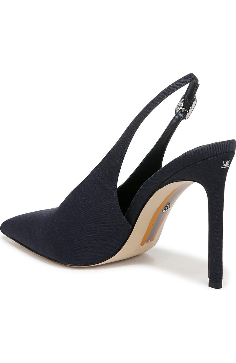 Sam Edelman Alina Slingback Pointed Toe Pump, Alternate, color, Midnight Blue Se
