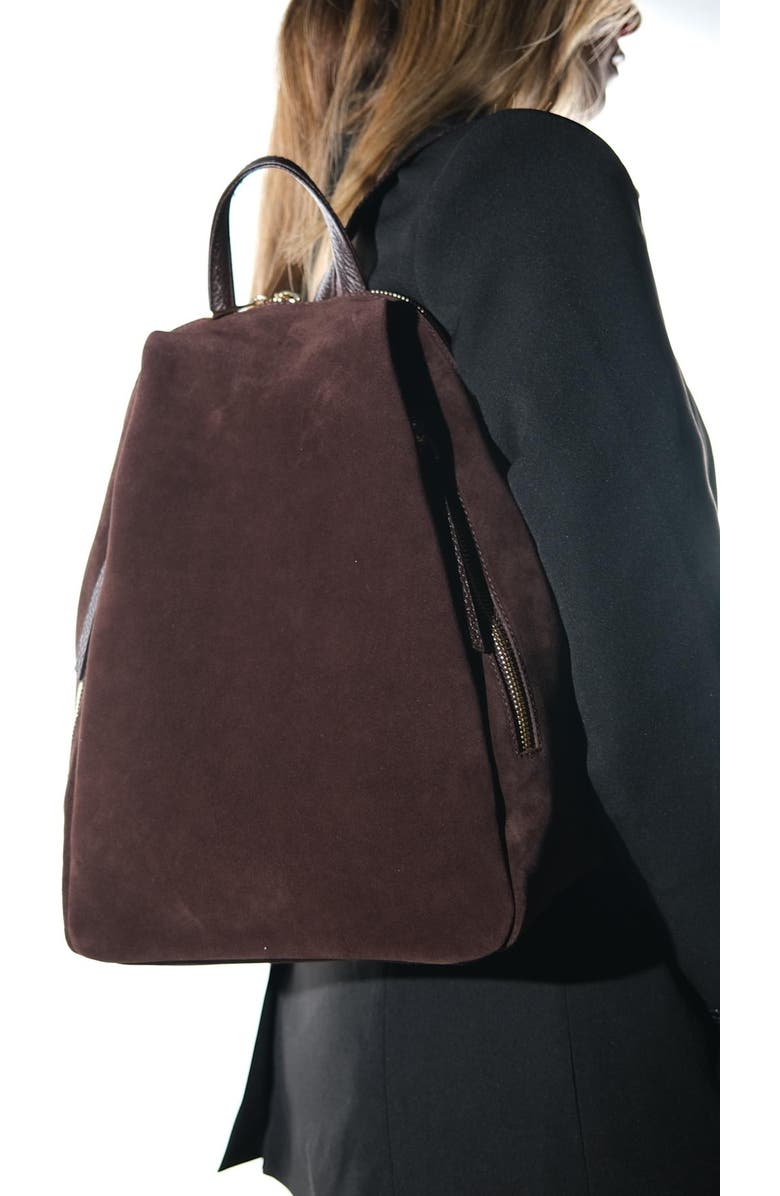 Forever & Always Shoes Josh Leather Backpack, Alternate, color, Brown Suede