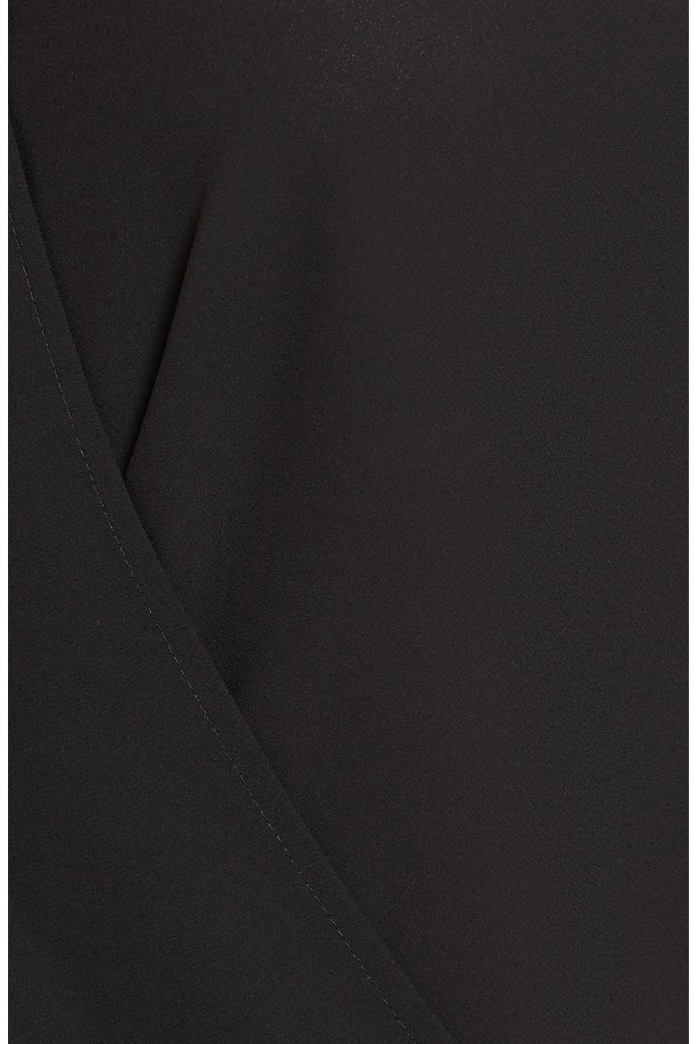 Surplice Neck Top, Alternate, color, BLACK