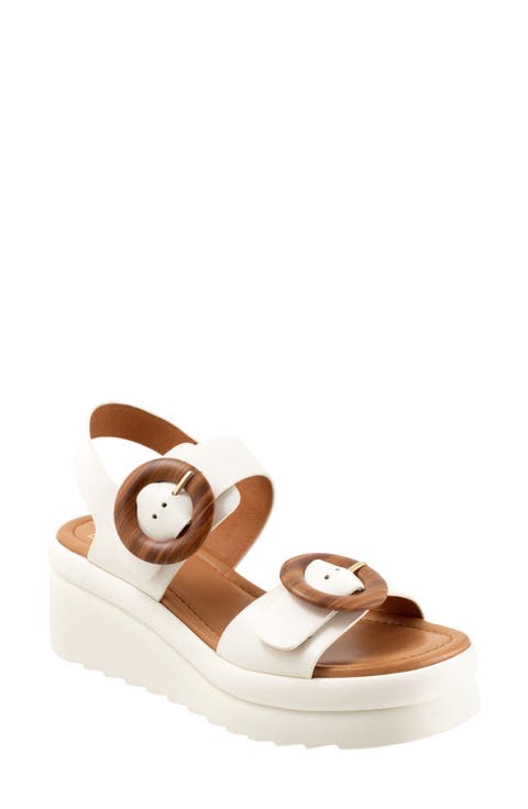 Menorcas Slingback Platform Wedge Sandal (Women)