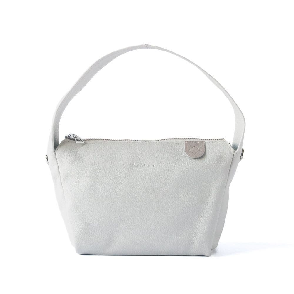 Maina Shoulder Leather Bag, Alternate, color, White