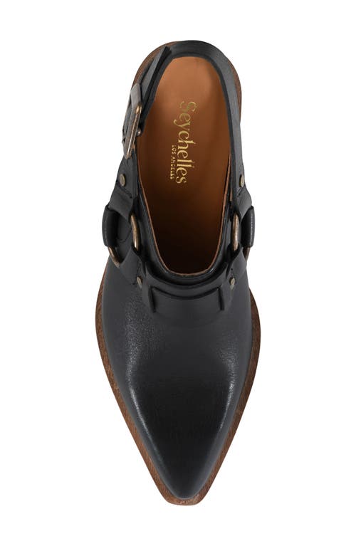 Seychelles Classified Slingback Wedge Mule In Black