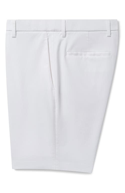 Deke Oasis Luxeflex Twill Bermuda Shorts In White