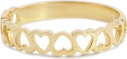 The Lovery Fine Jewelry Gold Open Heart Band